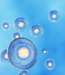 Human Stem Cell Concept, 3D Render