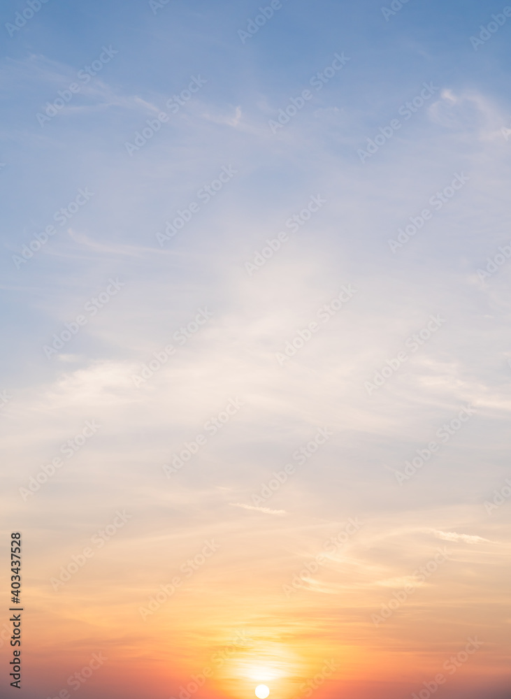 Canvas Prints sunset sky and clouds vertical