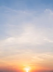 Zelfklevend Fotobehang sunset sky and clouds vertical © Nature Peaceful 