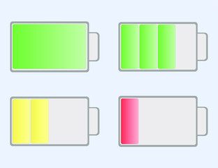 electric battery vector illustration logo icon for web site or mobile interface charge 