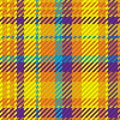 Seamless pattern of scottish tartan plaid. Repeatable background with check fabric texture. Vector backdrop striped textile print.