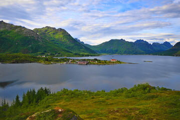 Vestpolltjonna, Austvagoyo Island, Lofoten Archipelago, Norway