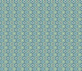 Fototapeta na wymiar Seamless abstract pattern from geometric hexagonal shapes