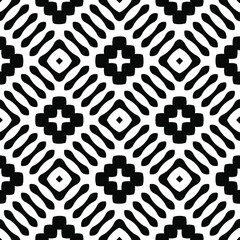 Black and white texture. Abstract seamless geometric pattern. 