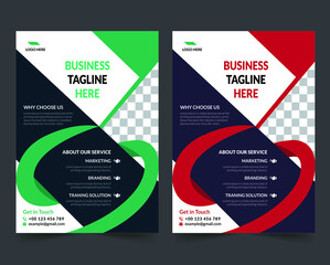 business flyer design template background