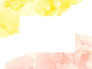 水彩　背景　背景素材　高級　ヴィンテージ　ロココ調　金枠フレーム　ゴールド　招待状　名刺　テンプレート　ウェルカムボード