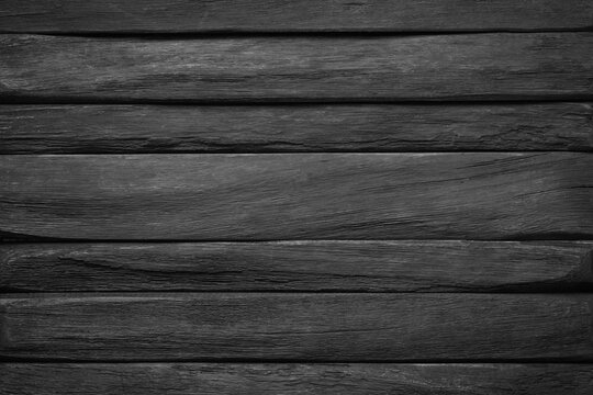 black wood texture. table surface of dark planks background