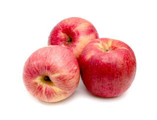 Fototapeta na wymiar Fresh red apple fruit isolated on white background