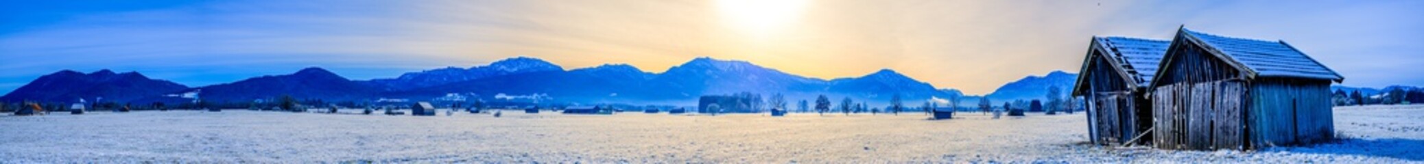 landscape near benediktbeuern in bavaria