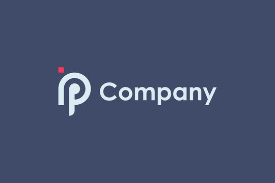 Corporate Identity Design Vector Hd PNG Images, Monogram Initial Letter P  Logo Design For Corporate Identity Design Isolated On White Background, Com  Con, Abstract, Alphabet PNG Image For Free Download