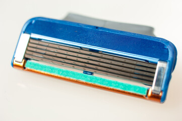 New safety razor isolated on white background