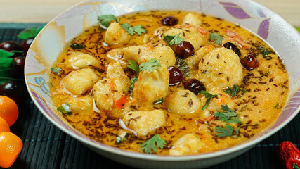  vegetarian Delicious indian and pakistani spicy dish kachaalo colocasia esculenta