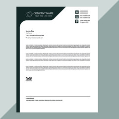 Business style letter head templates for your project design, Vector illustration. - Vector.