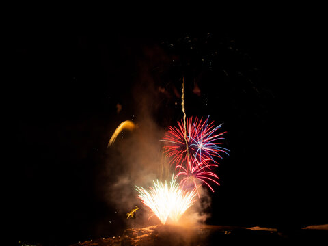 Troms&oslash; city fireworks, New years eve 2020 /2021. 