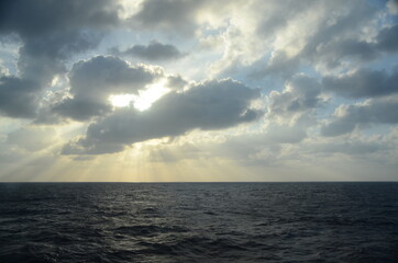 Clouds over the ocean