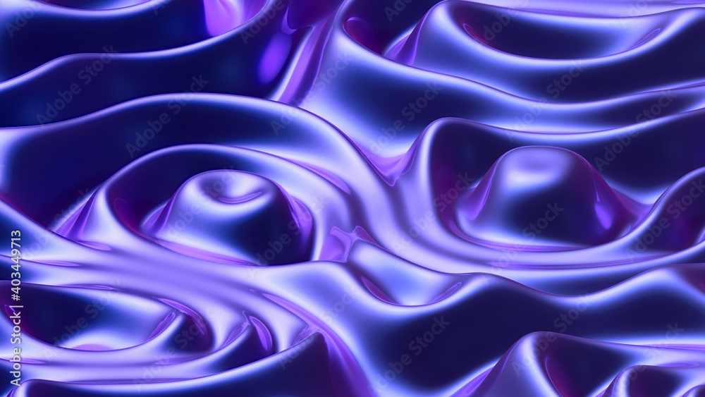 Poster modern ultraviolet abstract background with fluid slime. futuristic neon background. liquid abstract