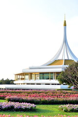 Colorful flowers in nature.flowers in the garden.Flower Blooming in the Suan Luang Rama IX Park. 