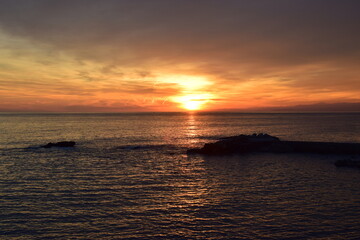 Genova Tramonto sul Mare