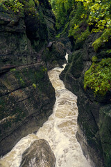 The magical wild nature of Bavaria in the Starzlachklamm.