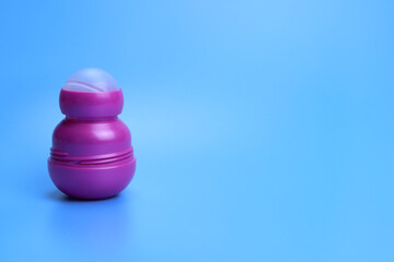 deodorant antiperspirant on a pink background. Copy space for text