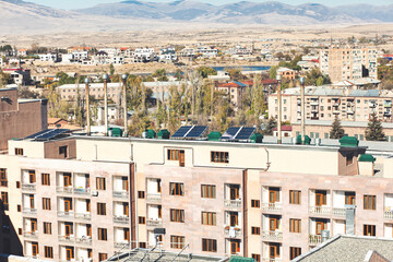 Yerevan city building, sometimes spelled Erevan is the capital and largest city of Armenia as well...