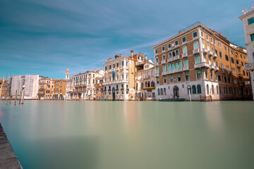 Paesaggio di Venezia sul Canal Grande. Bella giornata a Venezia, Italia.