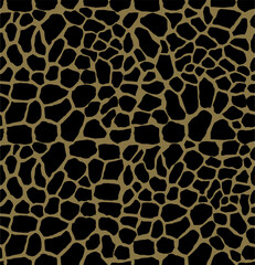 Giraffe skin seamless pattern.. Animal print background.