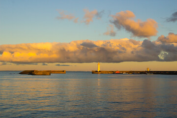 Donaghadee Harbour and Lighthouse on the Ards Peninsula i