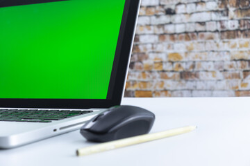Home office. Young entrepreneur working and explaining from home.