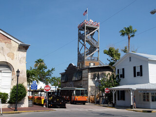 city street in Key West ,Florida 