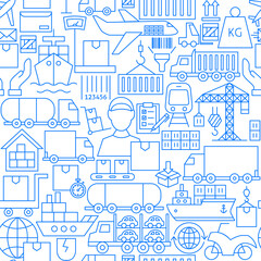 Cargo Line Seamless Pattern