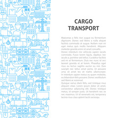 Fototapeta na wymiar Cargo Transport Line Pattern Concept
