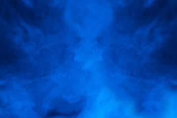 Blue steam on a black background.