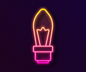 Glowing neon line Light bulb with concept of idea icon isolated on black background. Energy and idea symbol. Inspiration concept. Vector.