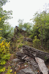 Fototapeta na wymiar Natural rock mountain