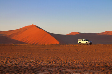 Dune 45 in Sossusvlei Namib Desert - Namib-Naukluft National Park, Namibia, Africa