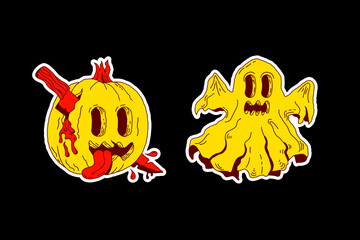 Halloween crazy stickers
