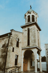 Fototapeta na wymiar old vintage church