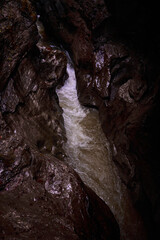 waterfall in the mountains