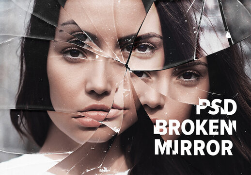 Broken Mirror Photo Effect