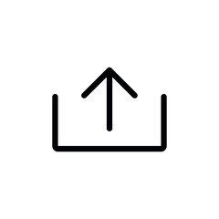 Upload sign vector icon collection. Upload button. Load symbol.