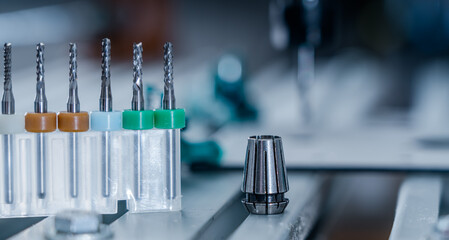 Cutting tools..CNC milling machine cutting