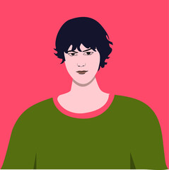 guy with green sweater and angry face