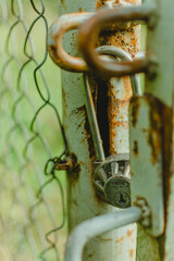 Rustic hanging lock