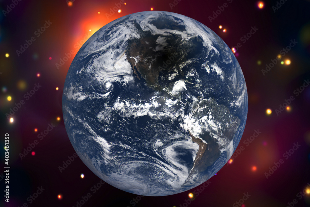 Canvas Prints beautiful earth from space. the elements of this image furnished by nasa.