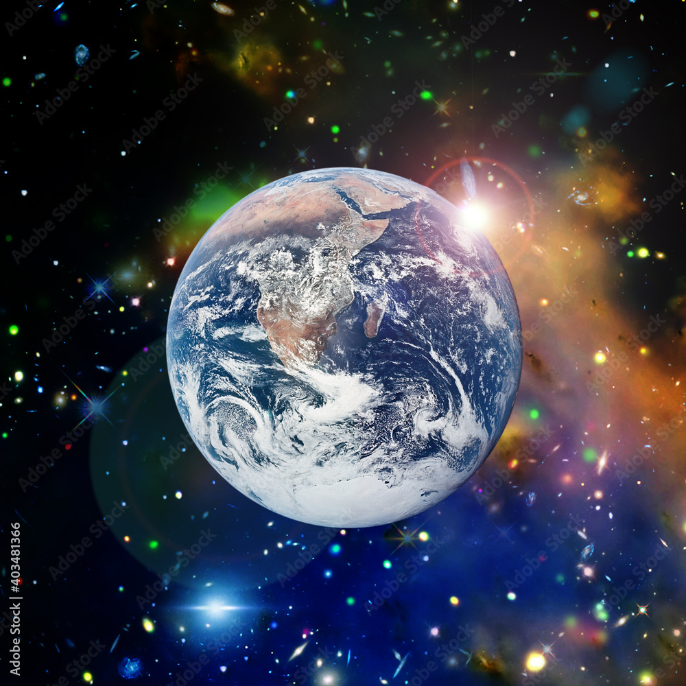 Wall mural our unique planet from space. the elements of this image furnished y nasa.
