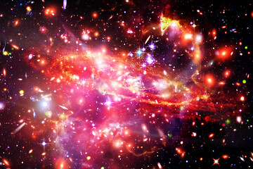 Fototapeta na wymiar Galaxy, nebula and gas. The elements of this image furnished by NASA.
