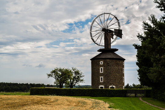 Windmill on a field 