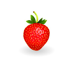 strawberry isolated on white background