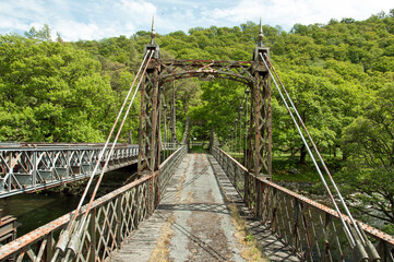 Fototapeta premium Old bridge in the countryside.